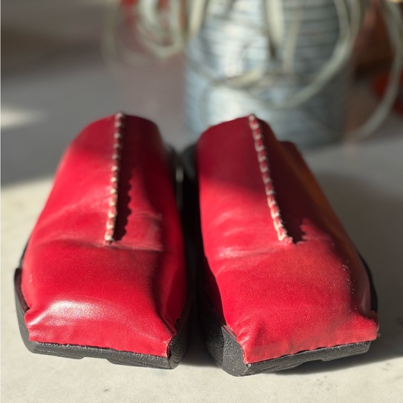 Wolky Shoes - WOLKY RARE “ROLL CLOG” MULES EU 41 RED